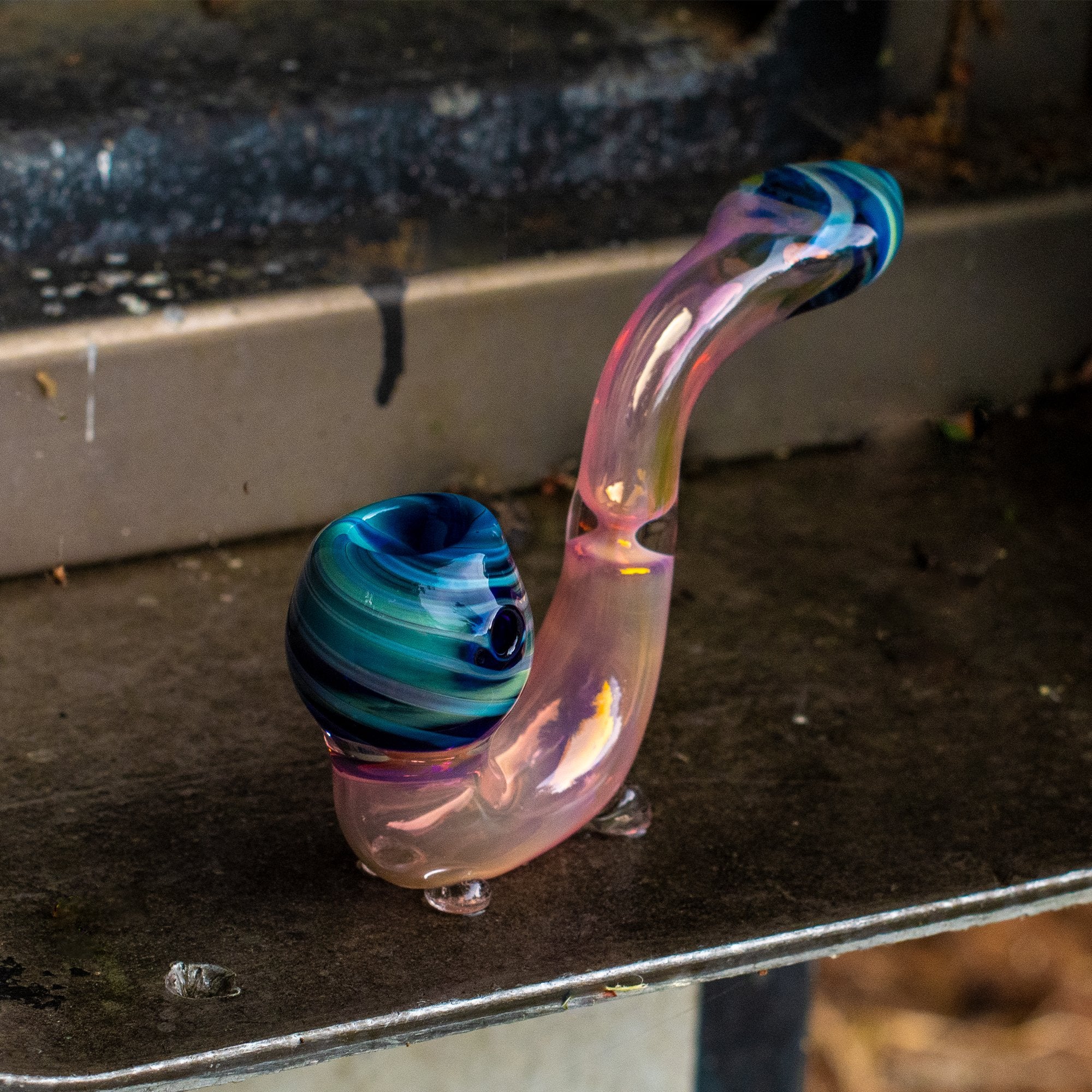 Color Changing Glass Sherlock Pipe Fat Buddha Glass