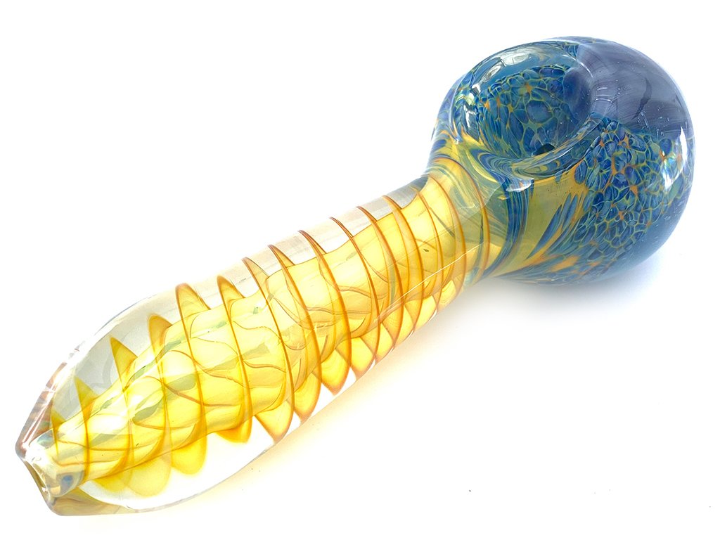 Fumed Tornado Pipe Fat Buddha Glass