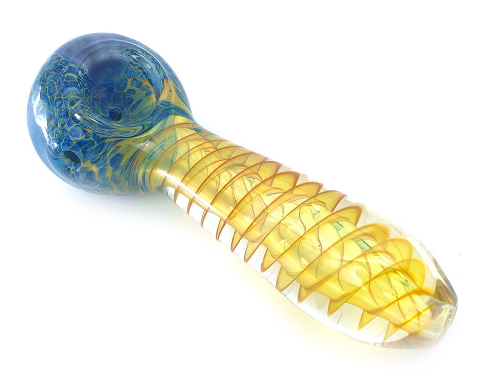 Fumed Tornado Pipe Fat Buddha Glass