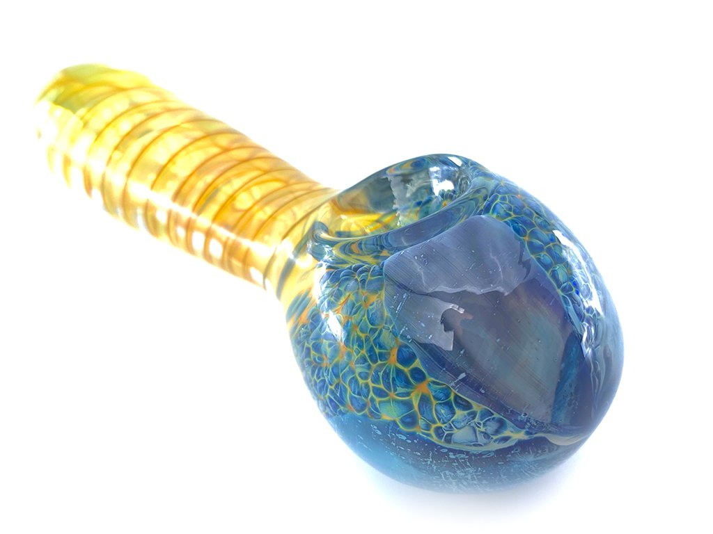 Fumed Tornado Pipe Fat Buddha Glass
