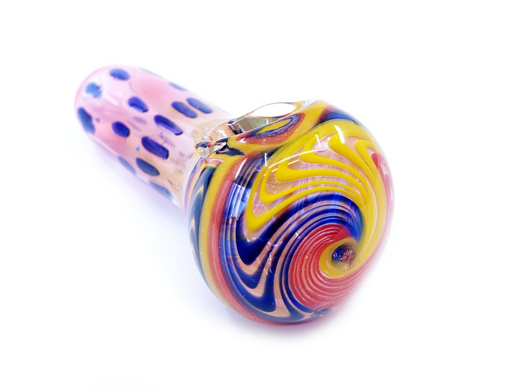 Fumed Wig Wag Pipe Fat Buddha Glass