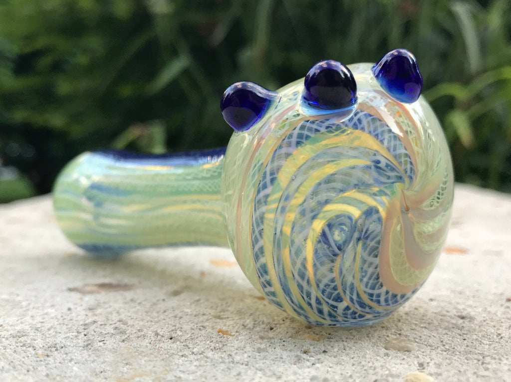 Fat Buddha Glass Pipe Glass Pipe Spiral Fat Buddha Glass Pipes KS56