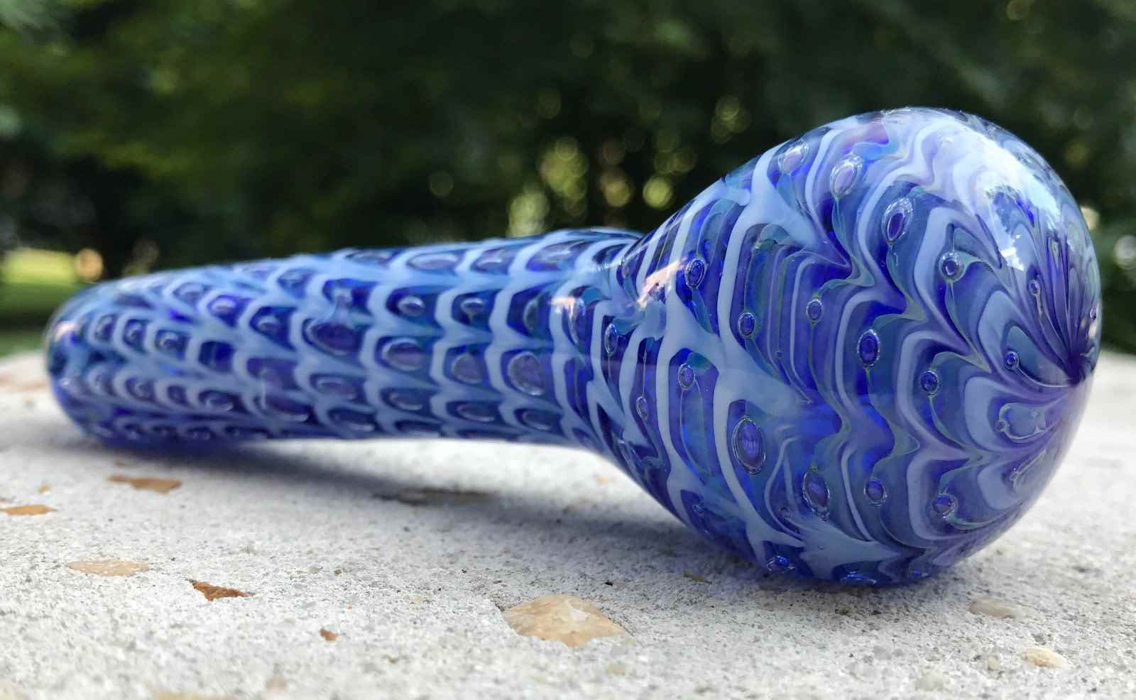 Fat Buddha Glass Pipe Glass Pipe Wrap & Rake Fat Buddha Glass pipes KS14