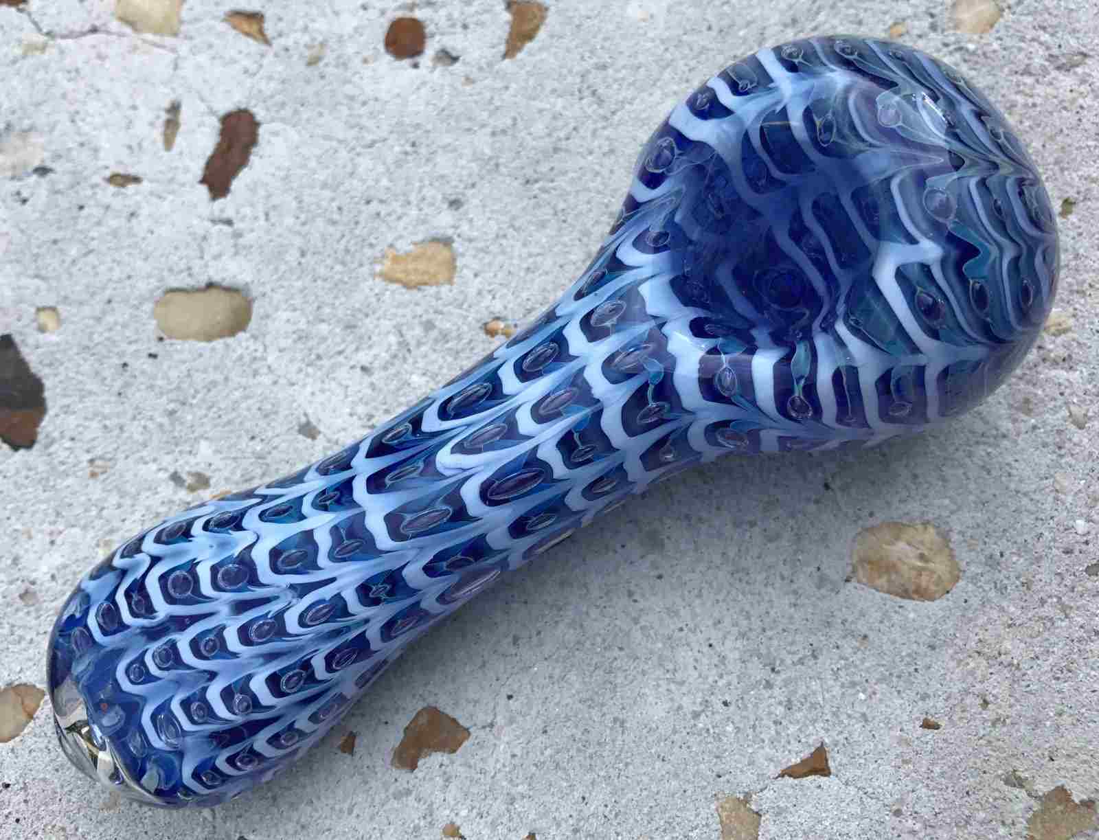 Fat Buddha Glass Pipe Glass Pipe Wrap & Rake Fat Buddha Glass pipes KS14