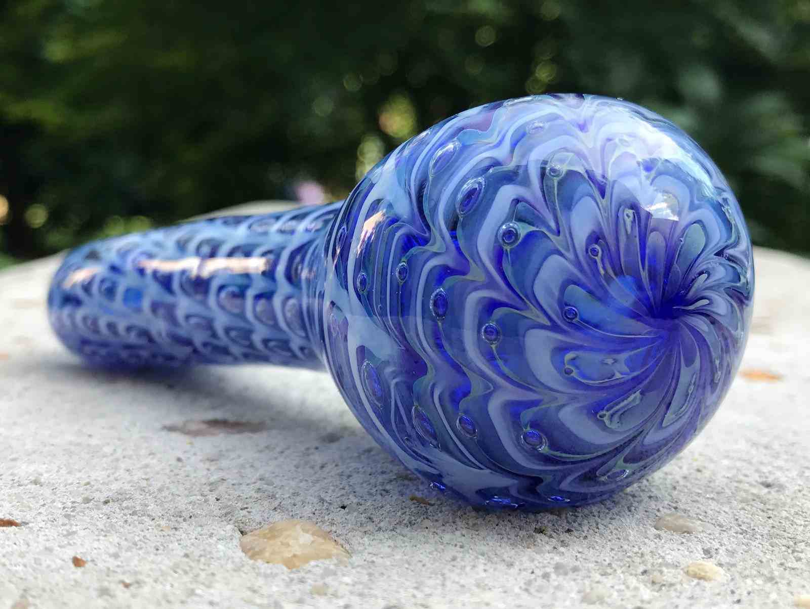 Fat Buddha Glass Pipe Glass Pipe Wrap & Rake Fat Buddha Glass pipes KS14