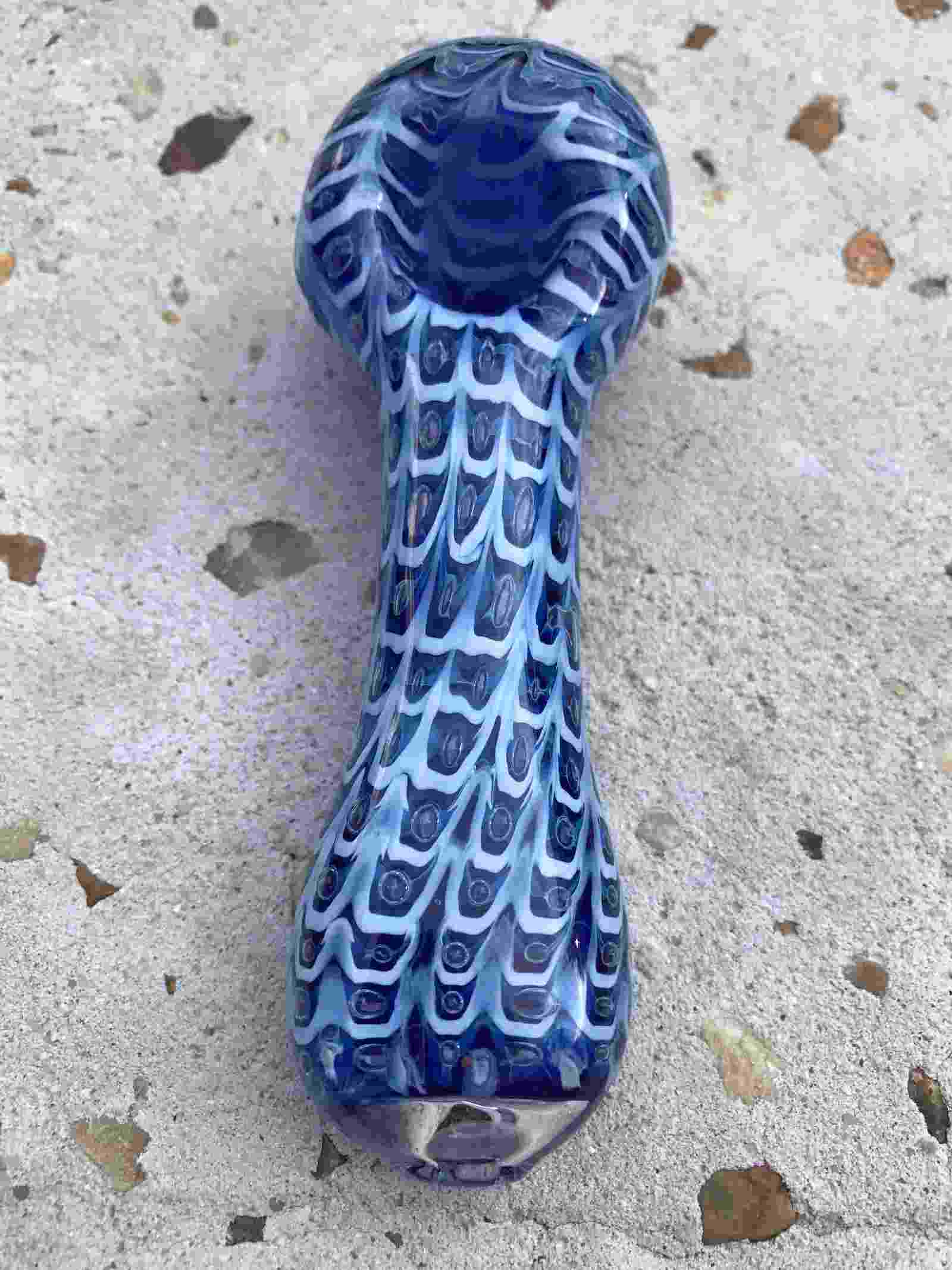 Fat Buddha Glass Pipe Glass Pipe Wrap & Rake Fat Buddha Glass pipes KS14