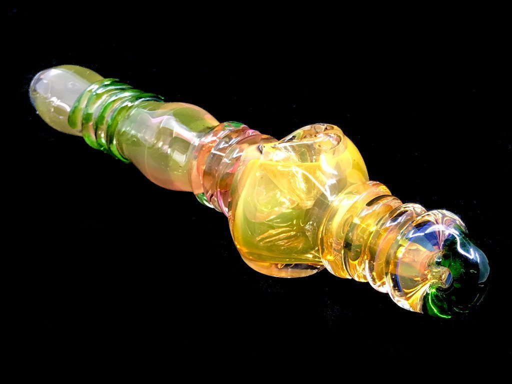 Gold Bar Pipe Fat Buddha Glass