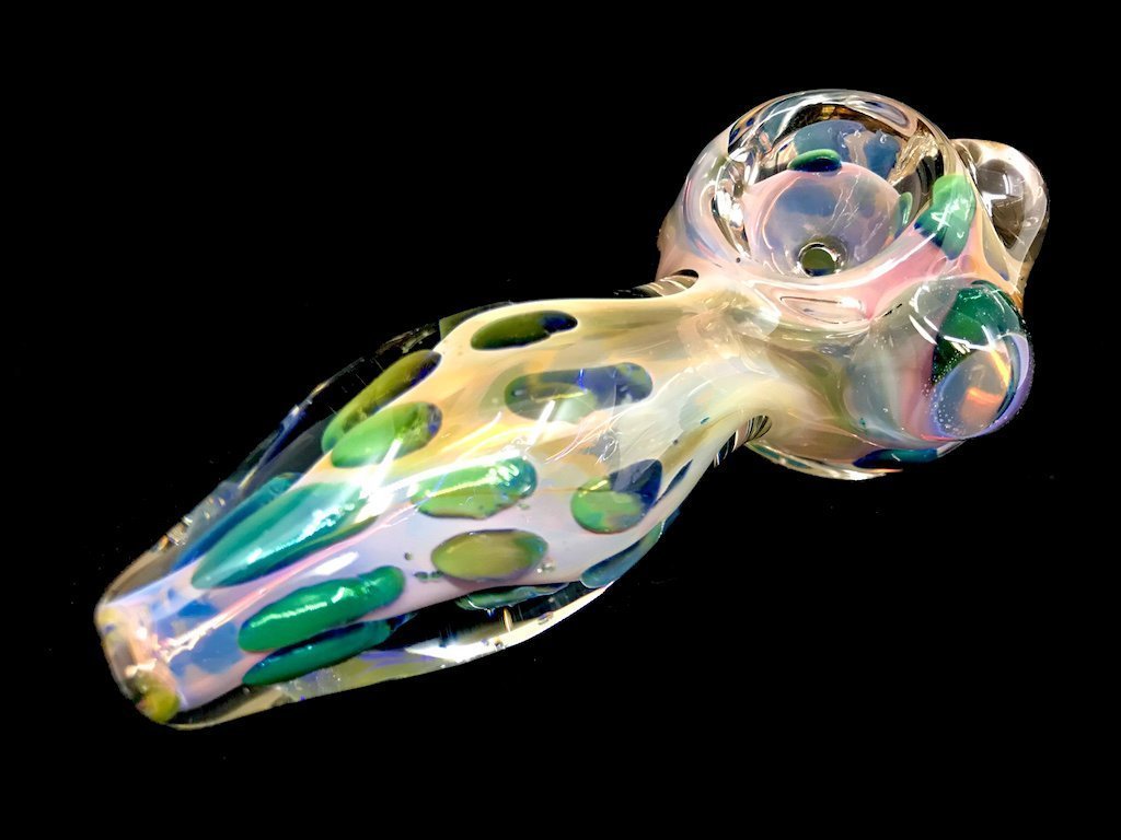 Gold Cinder Pipe Fat Buddha Glass