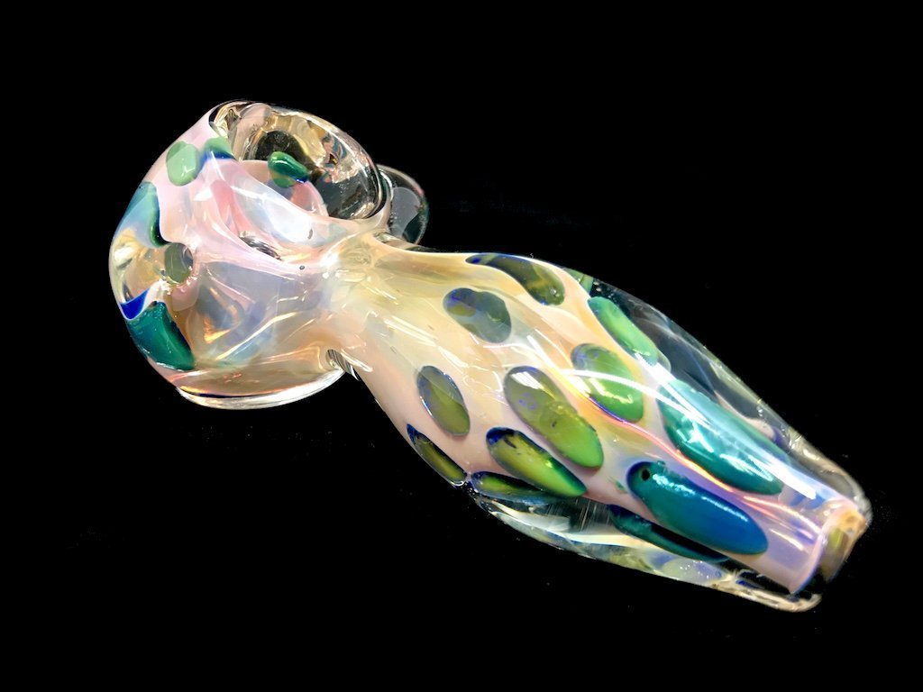 Gold Cinder Pipe Fat Buddha Glass