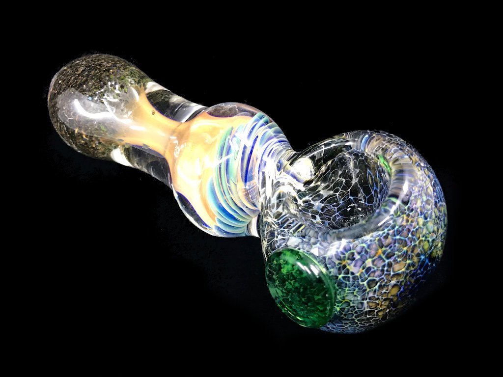 Gold Fumed Frit Color Changing Pipe