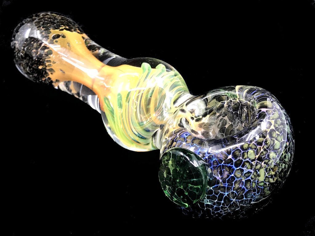 Gold Fumed Frit Color Changing Pipe