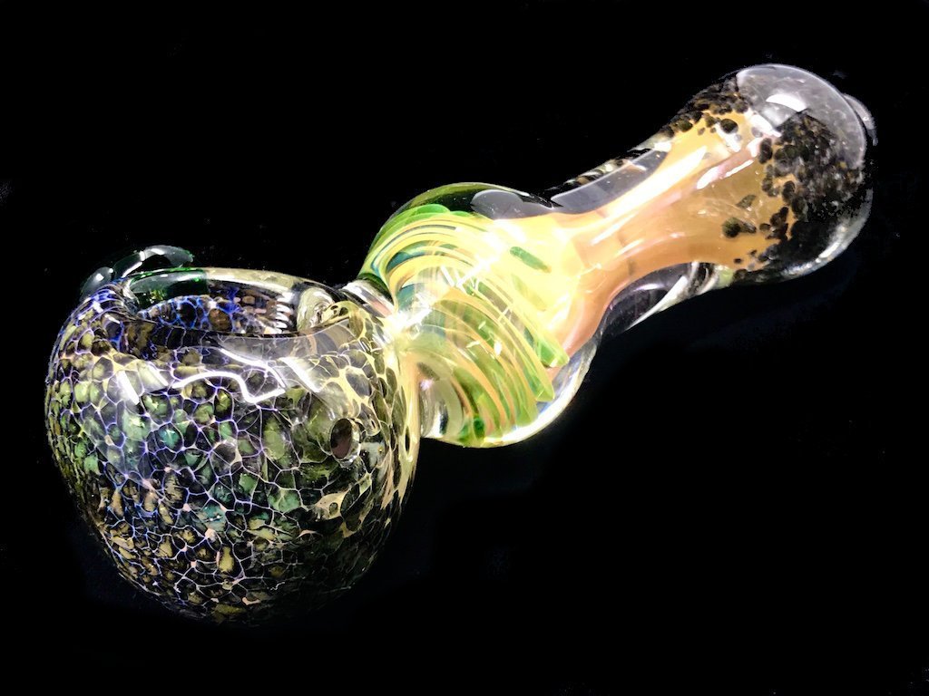 Gold Fumed Frit Color Changing Pipe