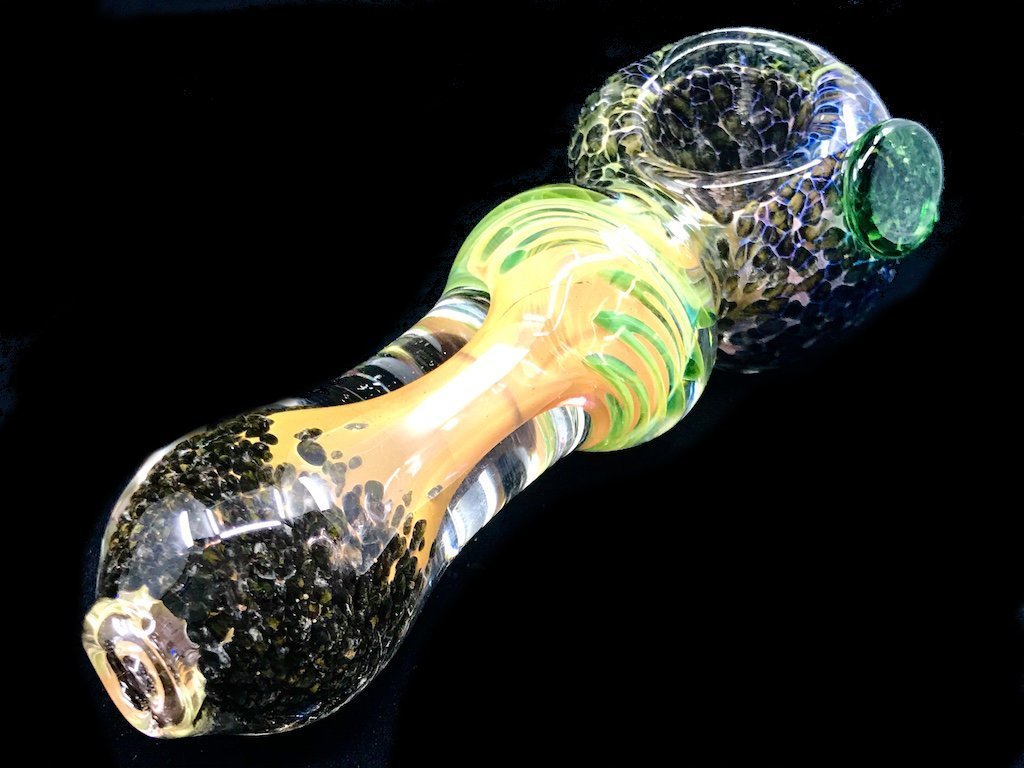 Gold Fumed Frit Color Changing Pipe