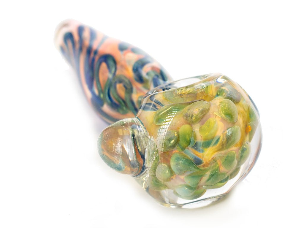Fat Buddha Glass Pipe Gold Fumed Glass Pipe