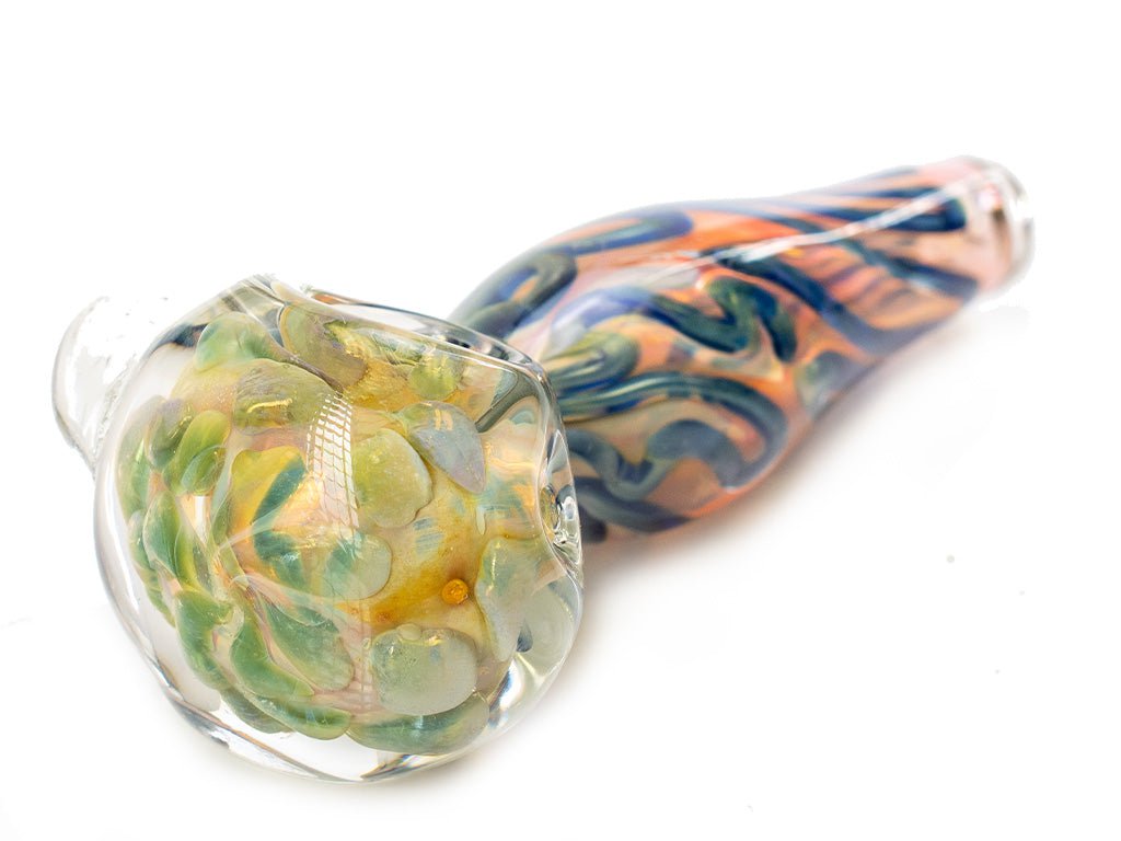 Fat Buddha Glass Pipe Gold Fumed Glass Pipe