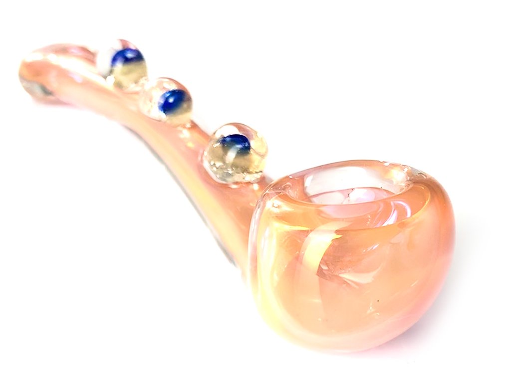 Gold Implo Sherlock Pipe Fat Buddha Glass