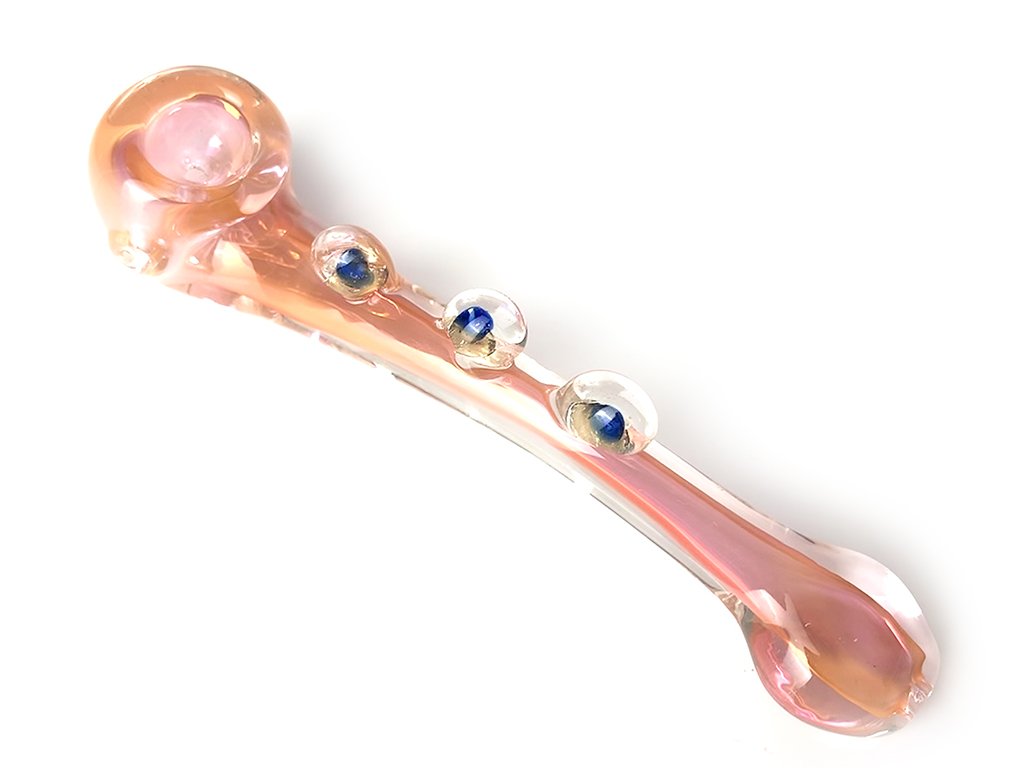 Gold Implo Sherlock Pipe Fat Buddha Glass