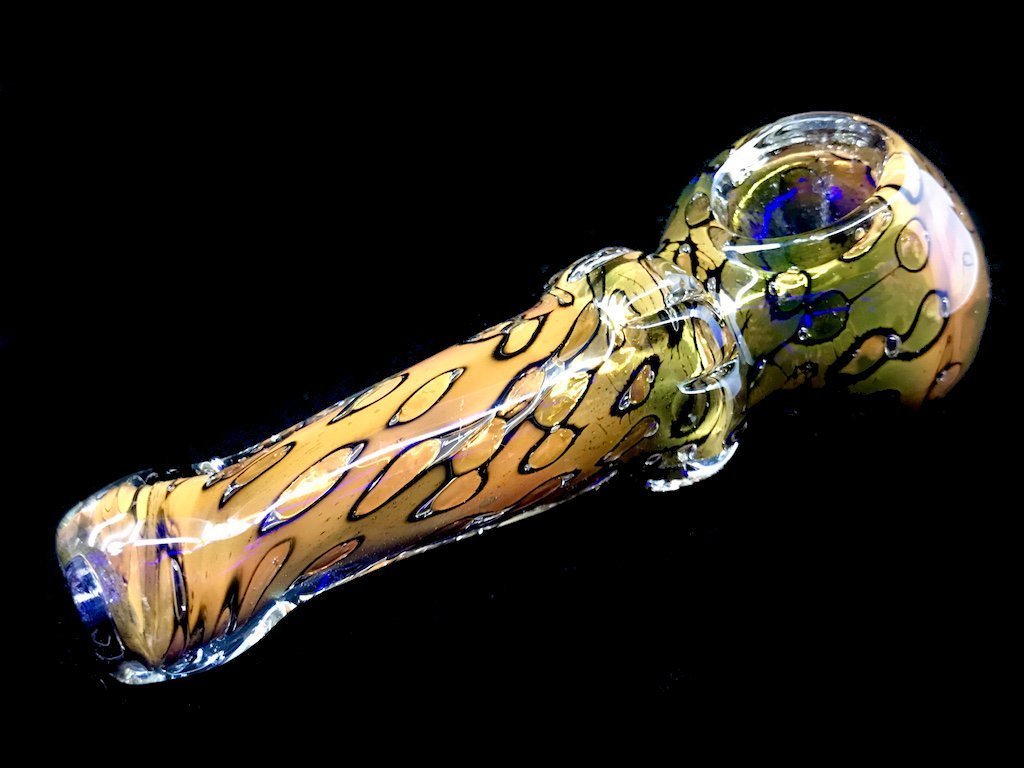 Golden Chill Pipe Fat Buddha Glass