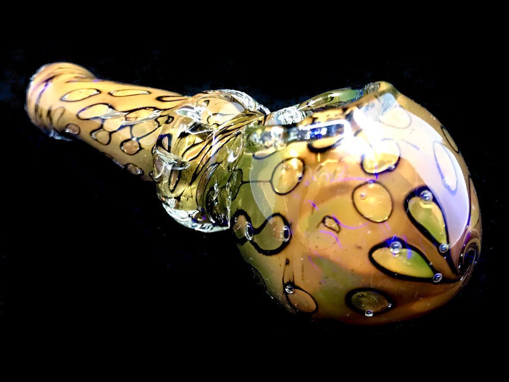 Golden Chill Pipe Fat Buddha Glass