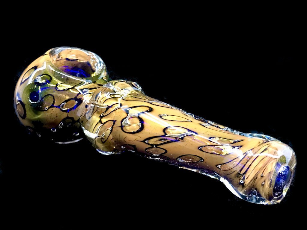 Golden Chill Pipe Fat Buddha Glass