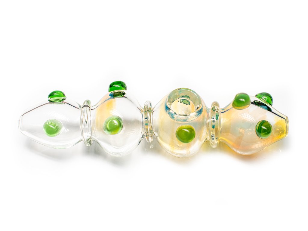 Green Dot Steamrooller Fat Buddha Glass