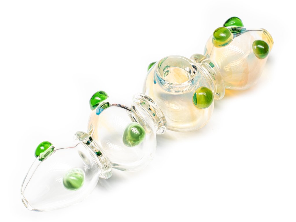 Green Dot Steamrooller Fat Buddha Glass