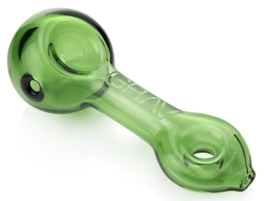 Grav Pipe Green Grav Mini Fat Buddha Glass