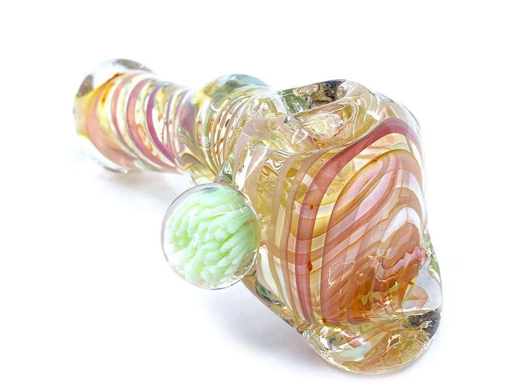 Marble Hammer Pipe Fat Buddha Glass