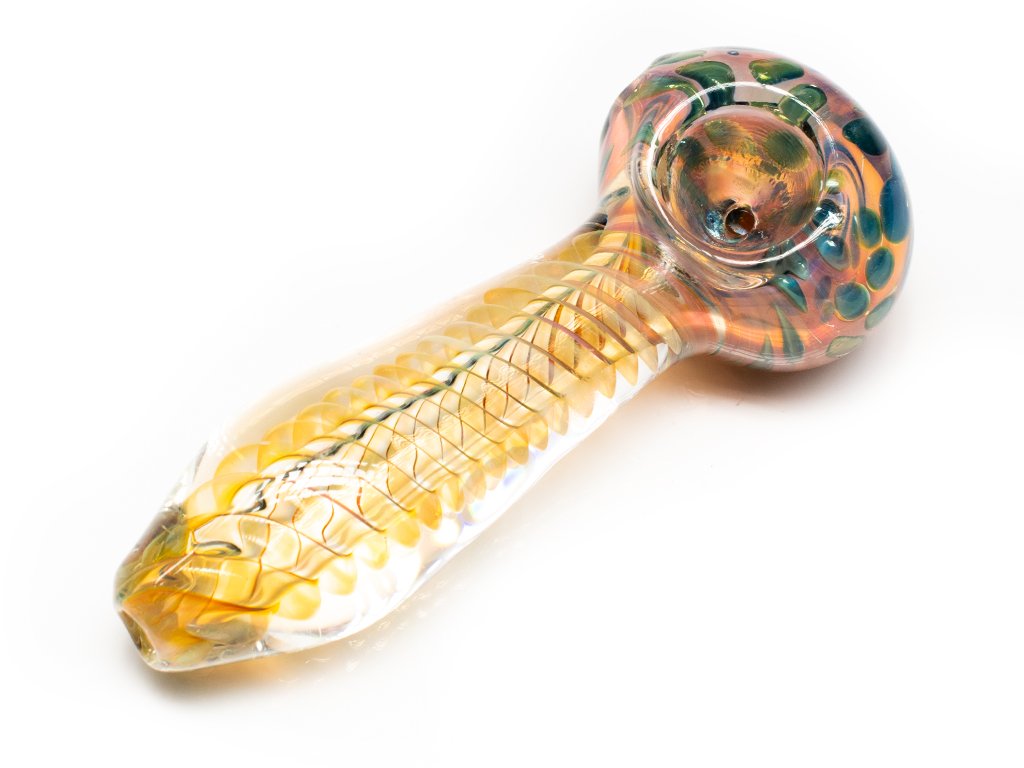 Heavens Swirls Pipe Fat Buddha Glass
