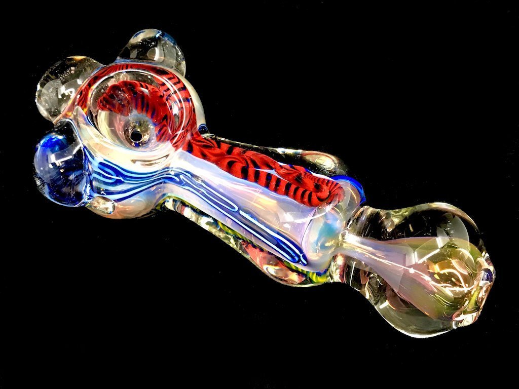 Heavy Marble Pipe Fat Buddha Glass