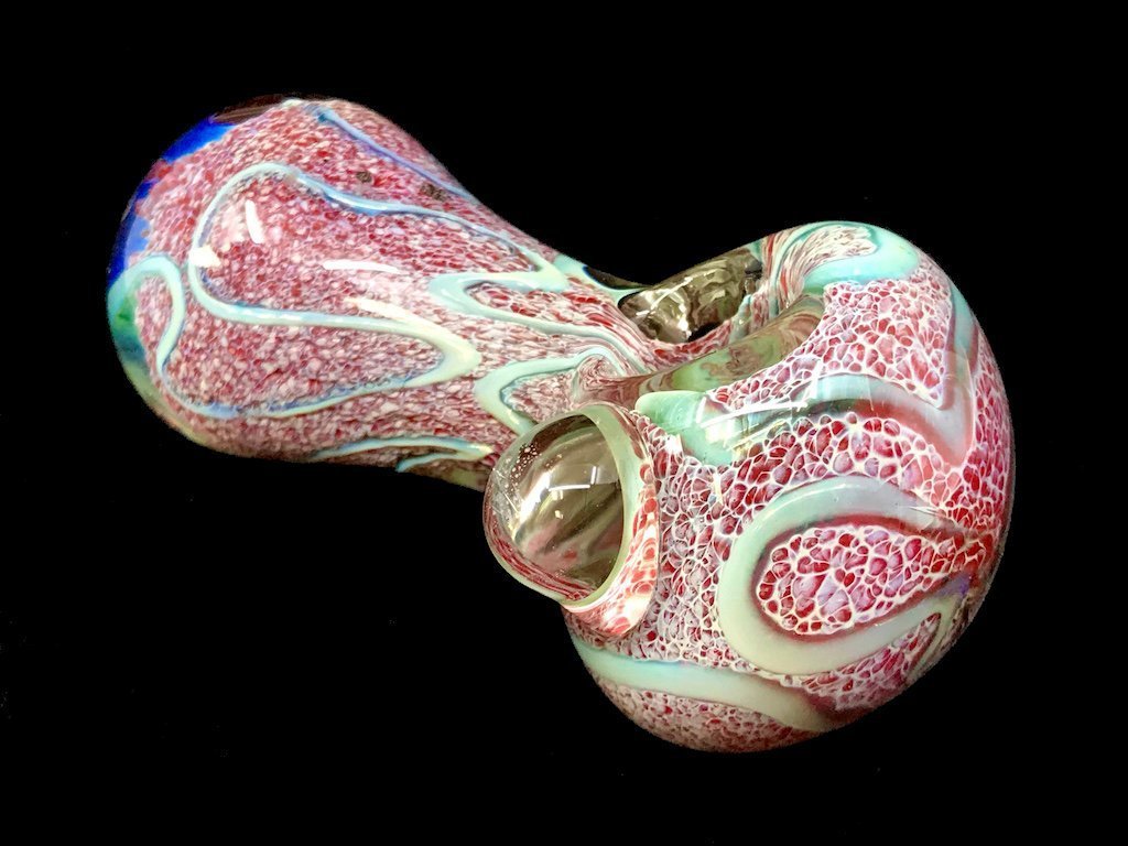 Heavy Peanut Pipe Fat Buddha Glass