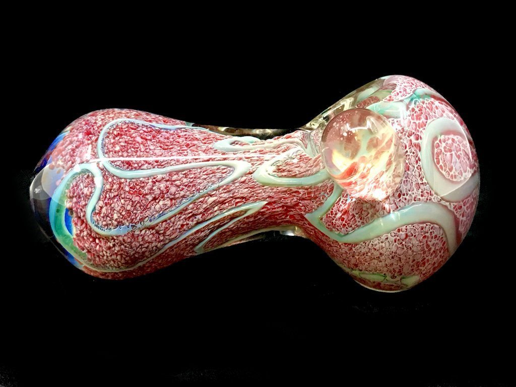 Heavy Peanut Pipe Fat Buddha Glass