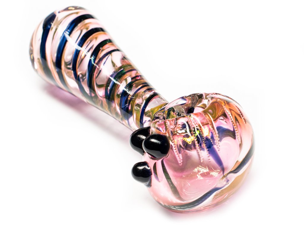 Heavy Spiral Pipe Fat Buddha Glass