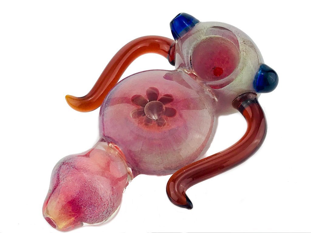 Horn Flower Glass Pipe