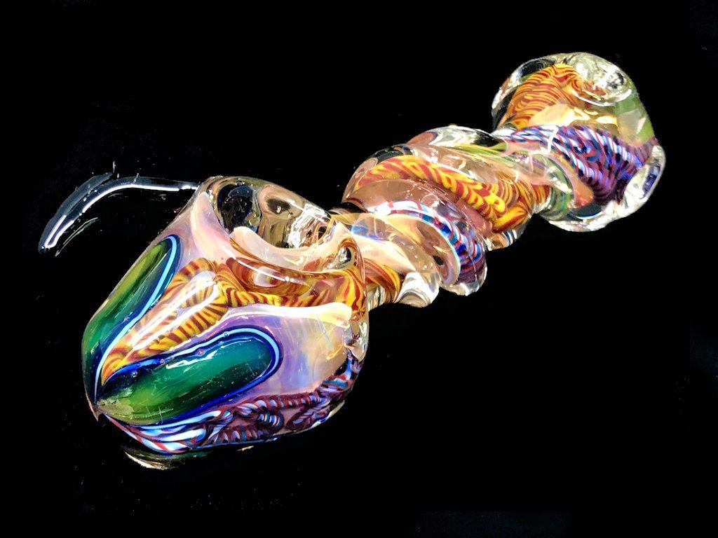 Horn Twist Pipe Fat Buddha Glass