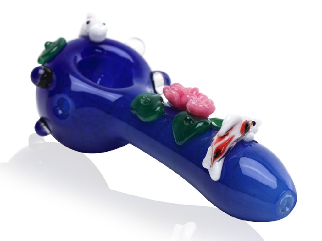 Koi Pond Pipe Fat Buddha Glass