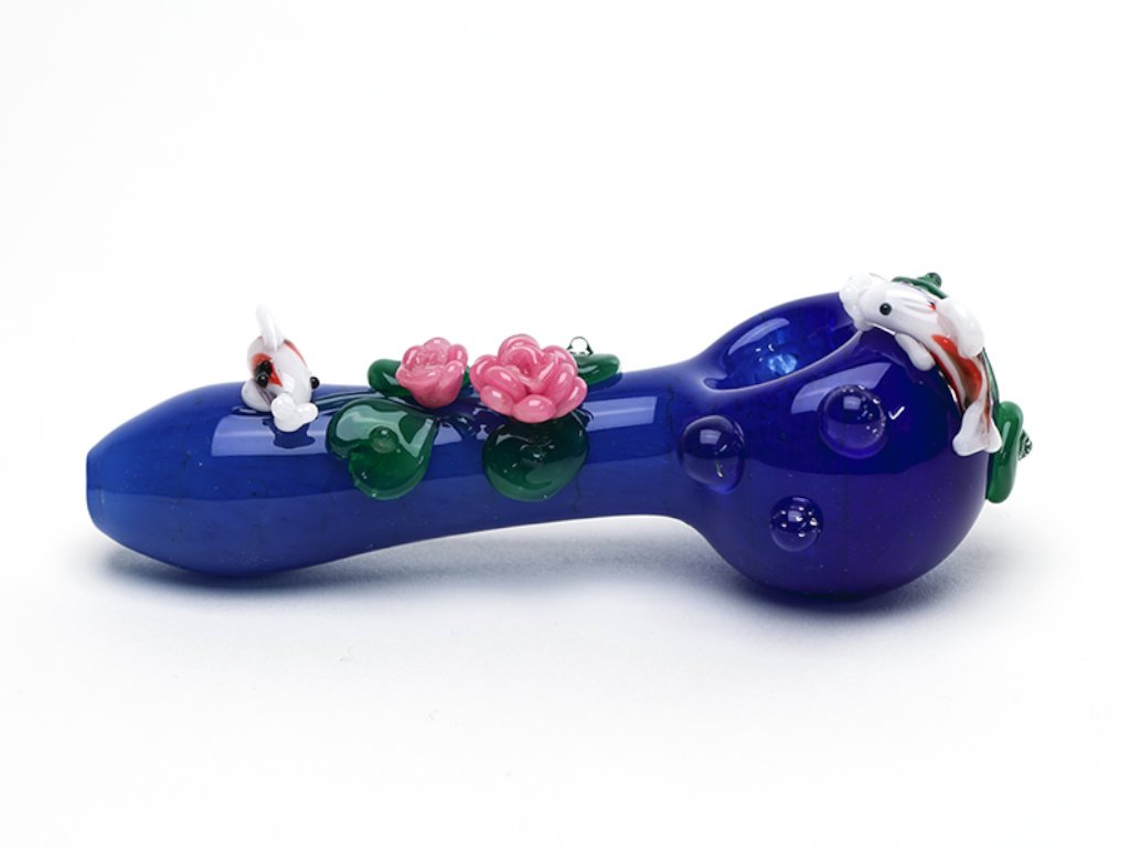 Koi Pond Pipe Fat Buddha Glass