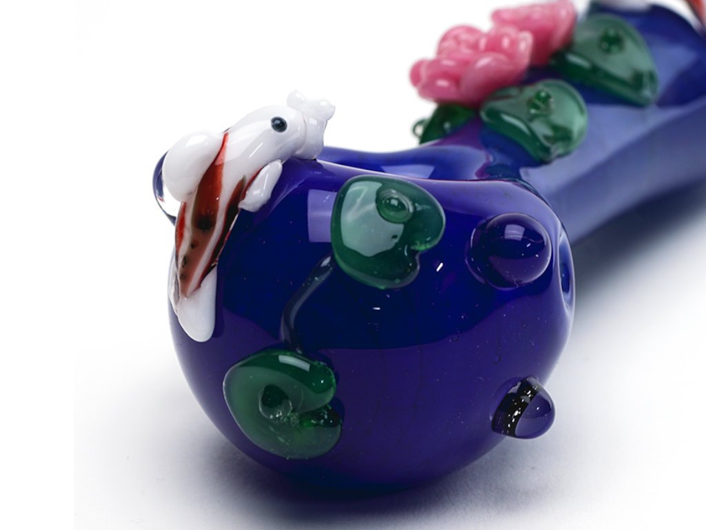 Koi Pond Pipe Fat Buddha Glass