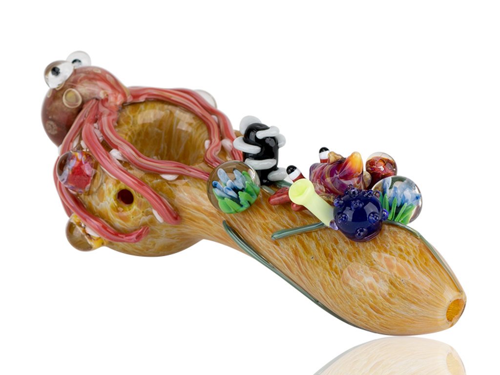 Kraken Small Pipe Fat Buddha Glass