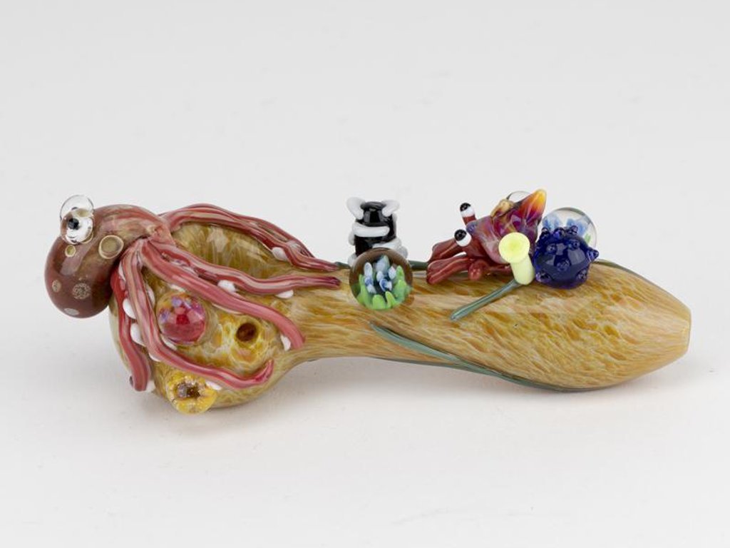 Kraken Small Pipe Fat Buddha Glass