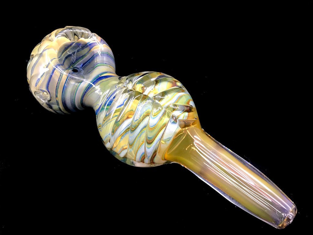 Leaf Glass Pipe Fat Buddha Glass