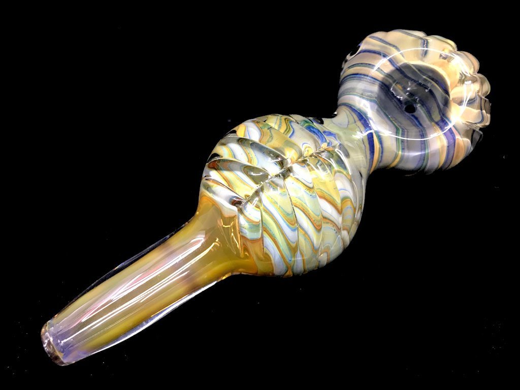 Leaf Glass Pipe Fat Buddha Glass