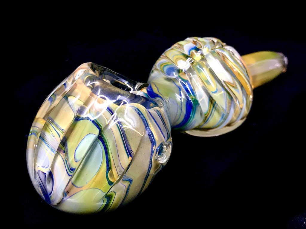 Leaf Glass Pipe Fat Buddha Glass