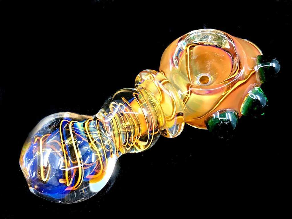 Fat Buddha Glass Pipe Lightning Strikes Pipe