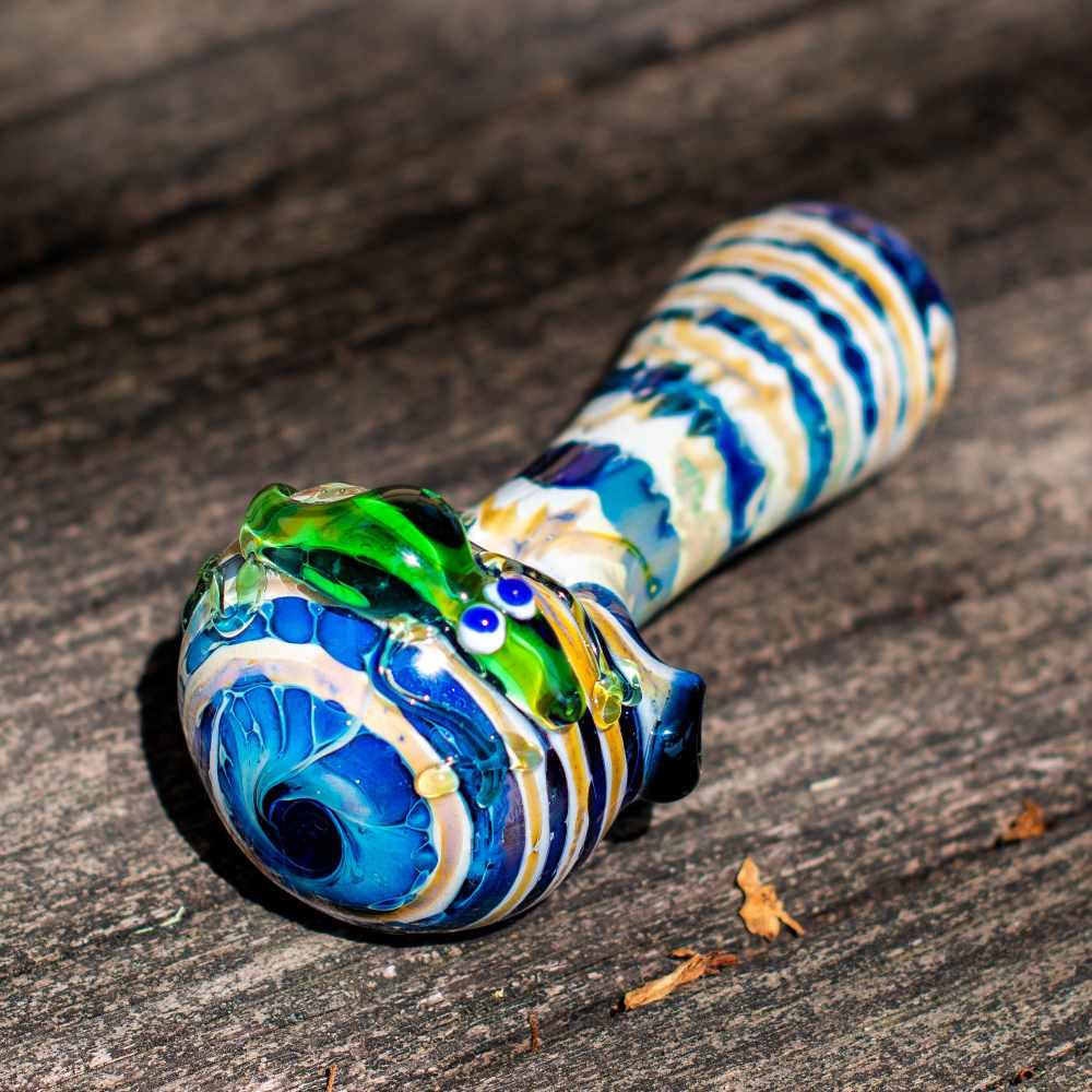 Fat Buddha Glass Pipe Lizard King Glass Pipe