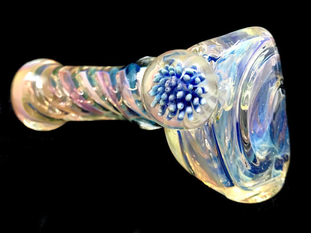 Marble Hammer Pipe Fat Buddha Glass