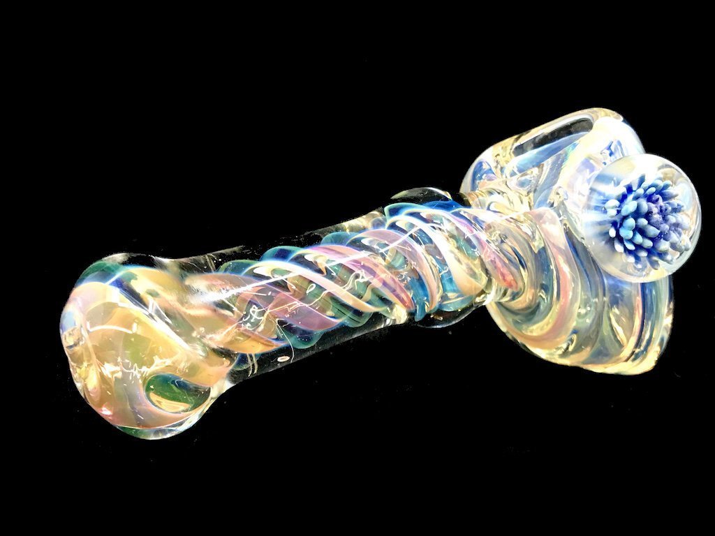 Marble Hammer Pipe Fat Buddha Glass