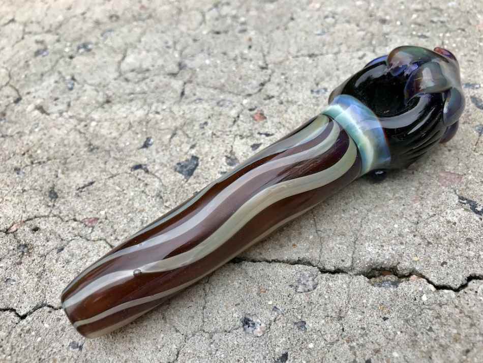 Fat Buddha Glass Pipe Paintbrush Glass Pipe