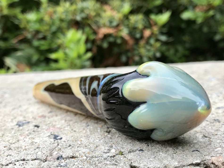 Fat Buddha Glass Pipe Paintbrush Glass Pipe