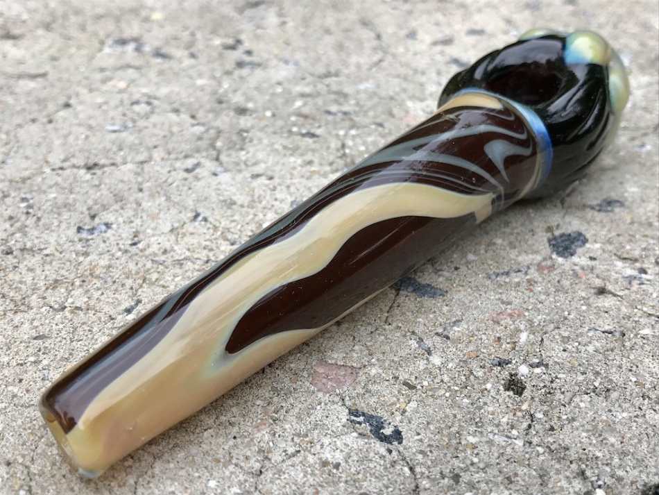 Fat Buddha Glass Pipe Paintbrush Glass Pipe